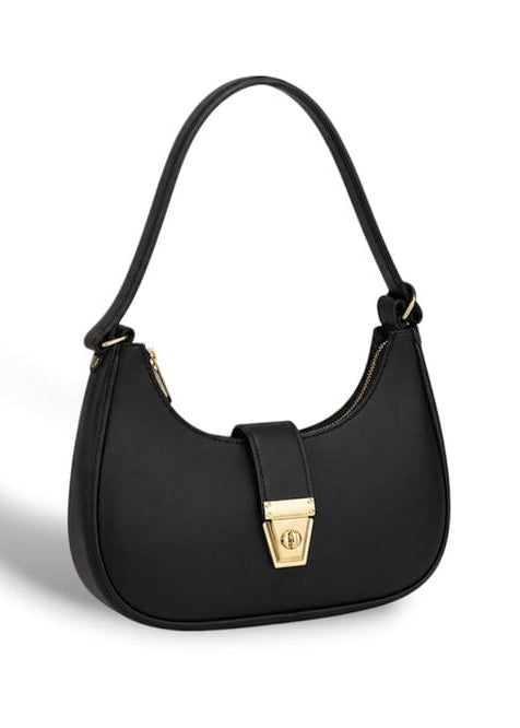 Black Moon Lock Shoulder Bag